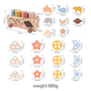 Montessori Wooden Shape Sorting Truck Building Blocks