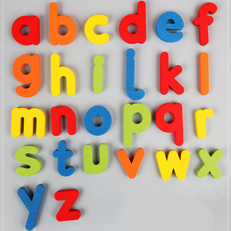 Montessori Wooden Alphabet Words Learning Blocks