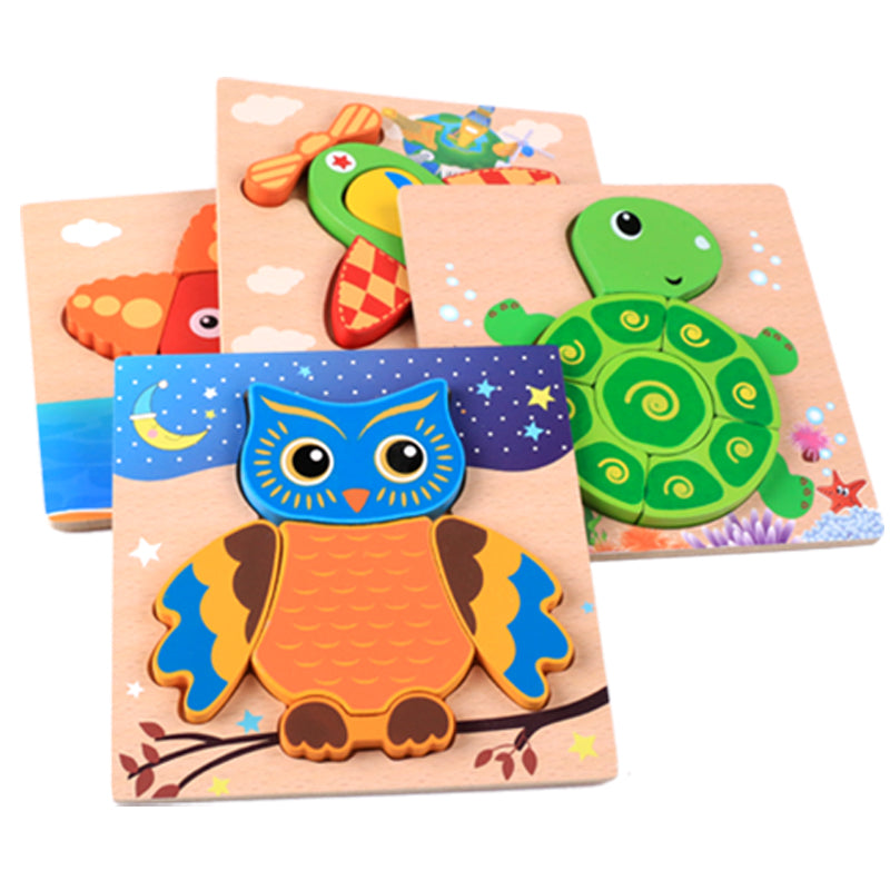 Montessori 3D Wood Board Jigsaw Puzzle