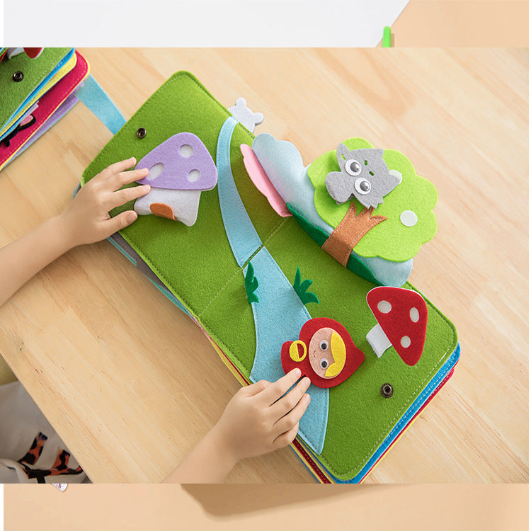 Montessori Rainbow 3D Baby Cloth Book