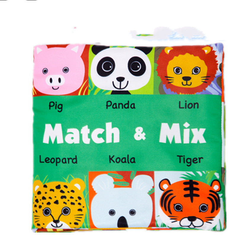 Montessori Animal Face Matching Cloth Book