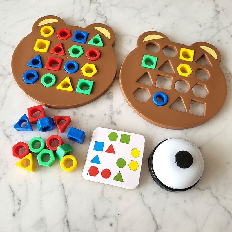 Montessori Geometric Block Pairing Game