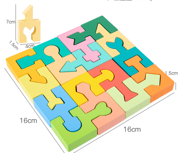 Montessori 3D Geometric Matching Puzzle