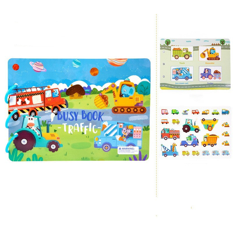 Montessori Quiet Sticker Book Puzzles