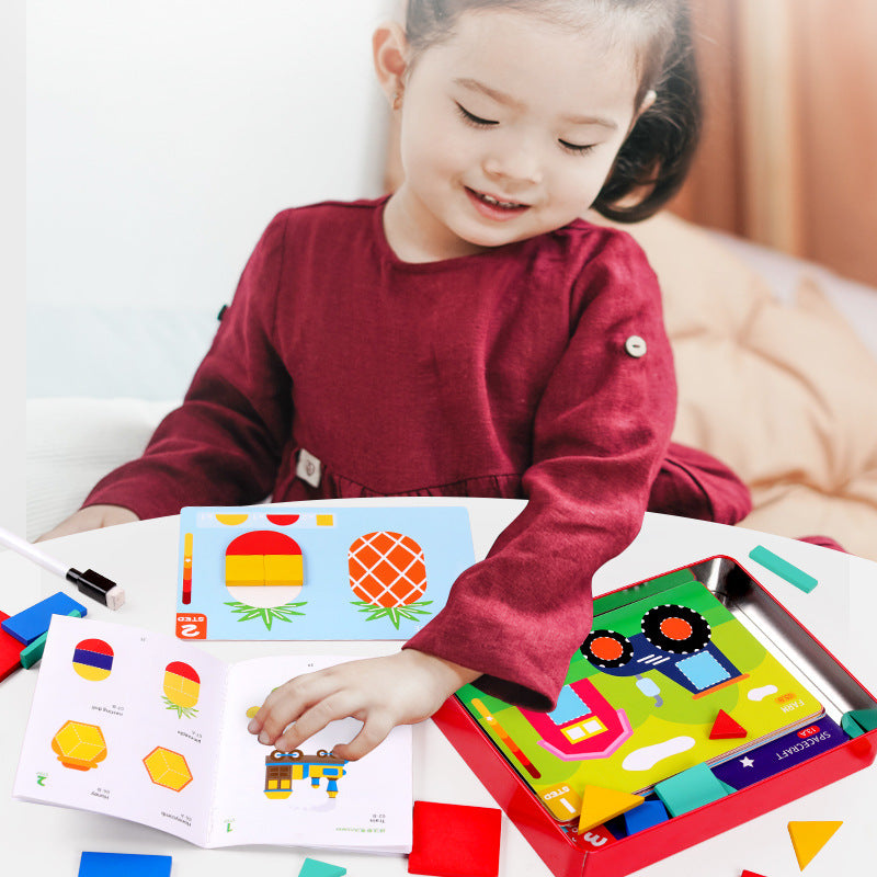 Montessori Magnetic Geometric Shape Building Blocks