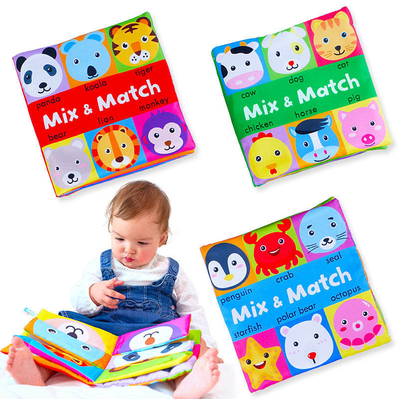 Montessori Animal Face Matching Cloth Book