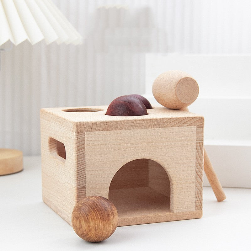 Montessori Wooden Hammer & Ball Matching Toy