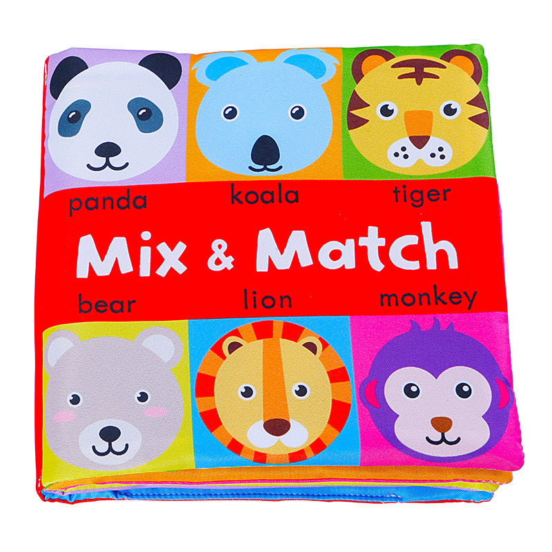 Montessori Animal Face Matching Cloth Book