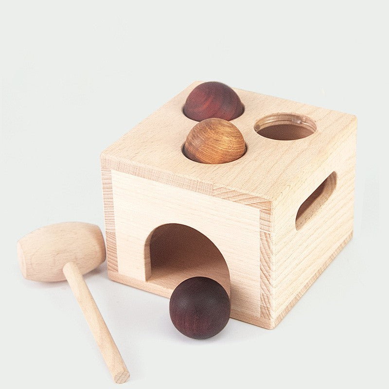 Montessori Wooden Hammer & Ball Matching Toy