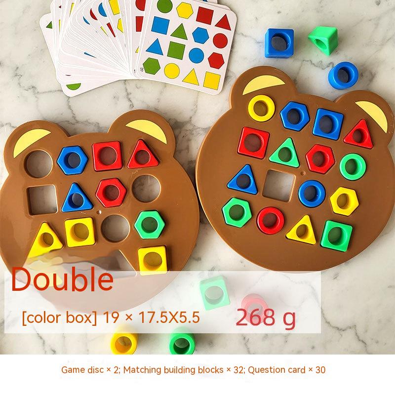 Montessori Geometric Block Pairing Game