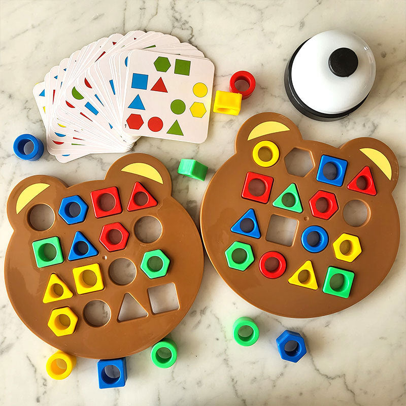 Montessori Geometric Block Pairing Game