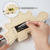 Montessori Wooden Dino Circuit Board Busy Light Toy