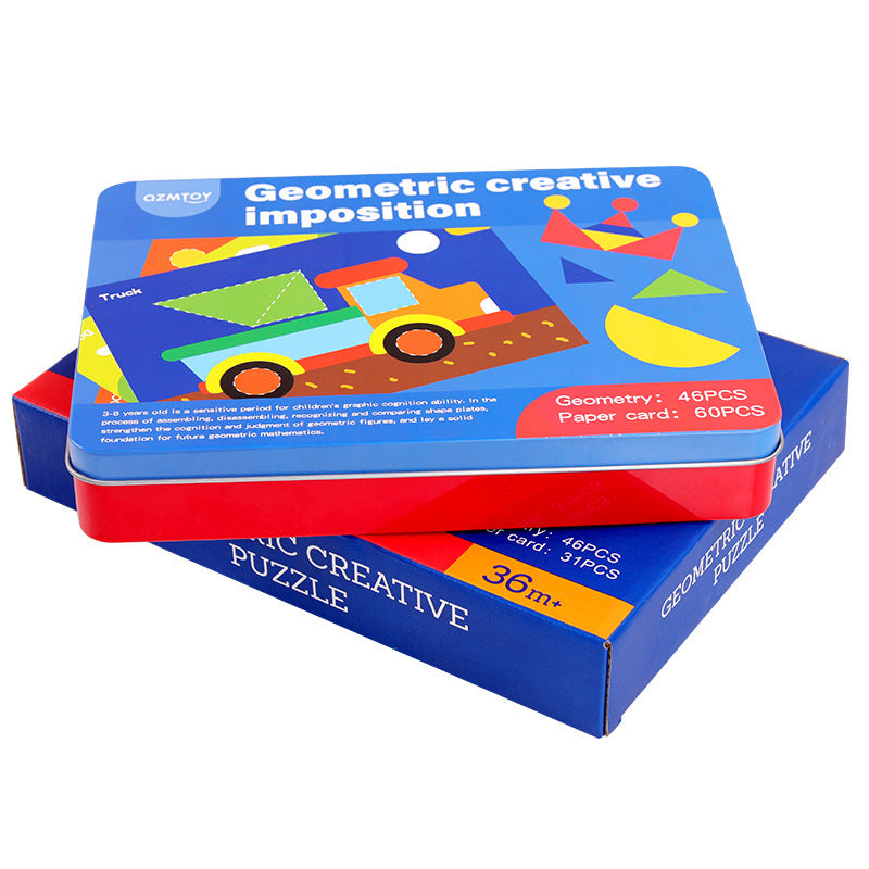 Montessori Magnetic Geometric Shape Building Blocks